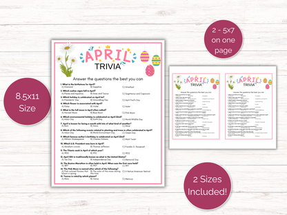 April Trivia Game