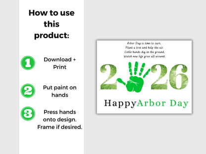 Arbor Day 2026 Handprint Art