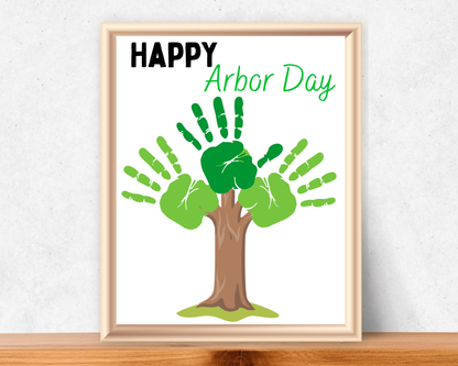 Arbor Day Handprint Art Bundle