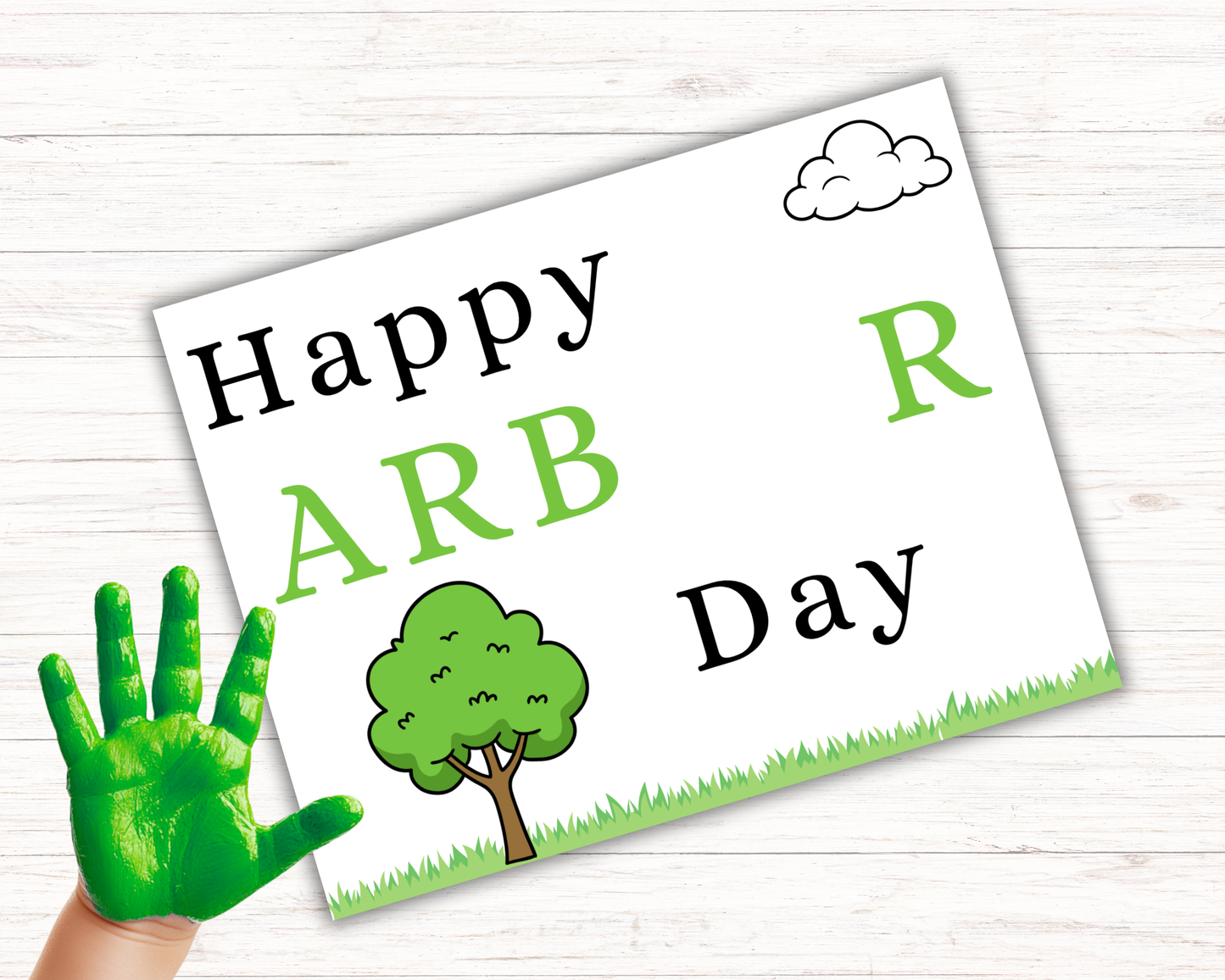 Arbor Day Handprint Art Bundle