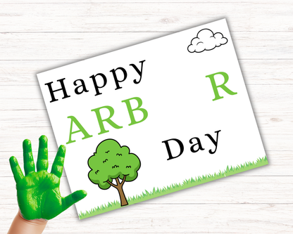 Arbor Day Handprint Art Bundle