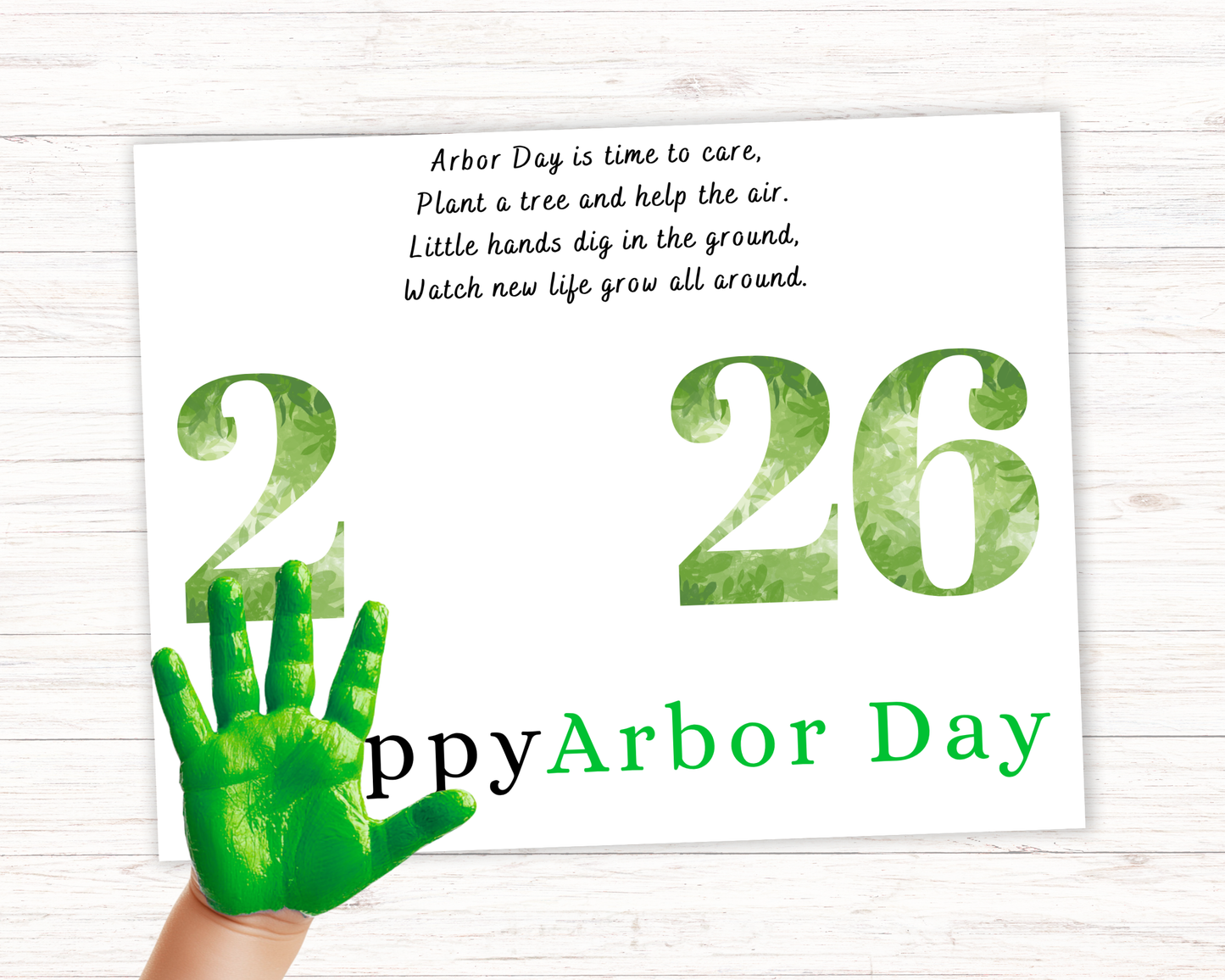Arbor Day 2026 Handprint Art
