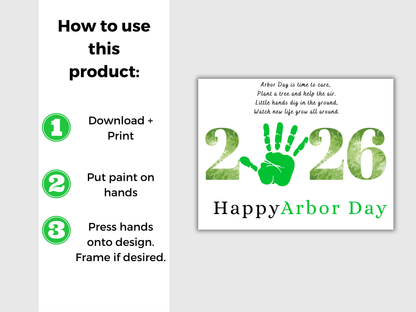 Arbor Day Handprint Art Bundle