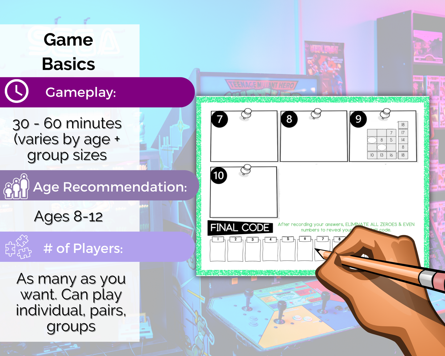 Arcade Escape Room for Kids