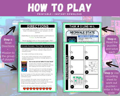 Arcade Escape Room for Kids