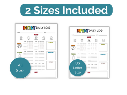 Editable Baby Daily Log Tracker
