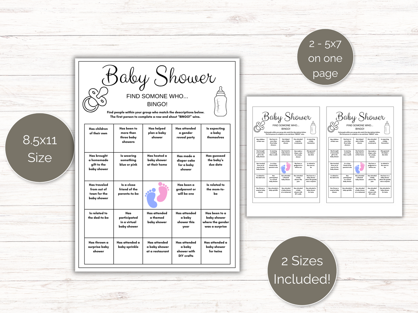 Baby Shower Find Someone Who