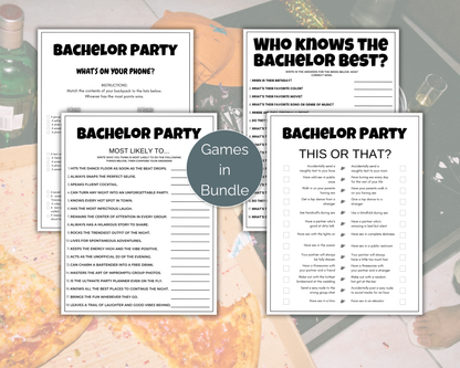 Bachelor Party Game Bundle