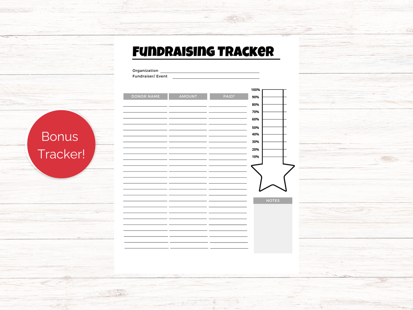 Editable Fill My Backpack Fundraiser Template