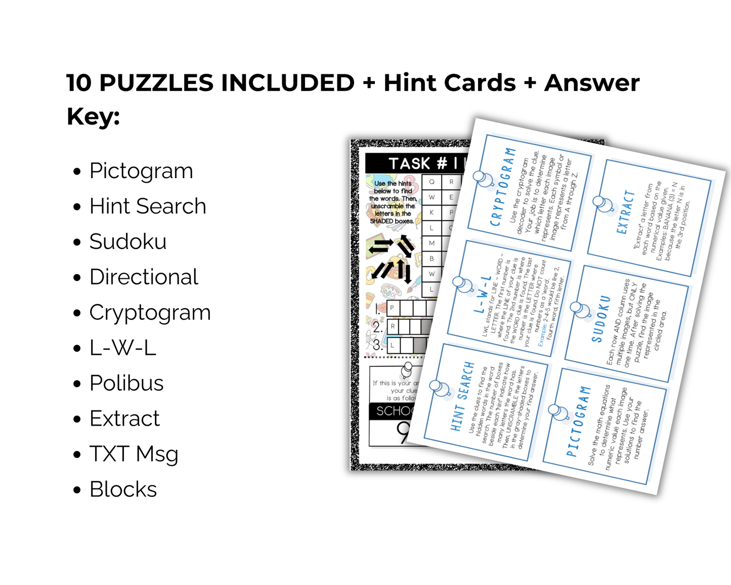 Back To School Escape Room for Kids