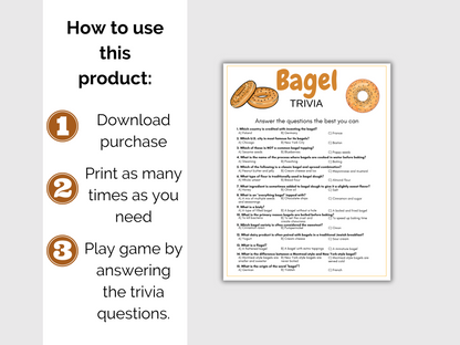 Bagel Trivia Game