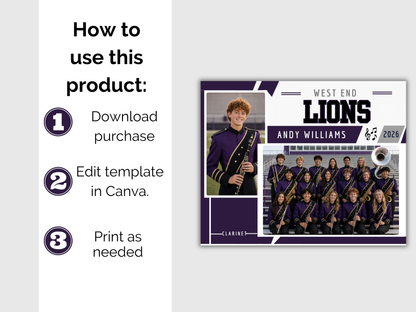 Editable Band Memory Mate Template