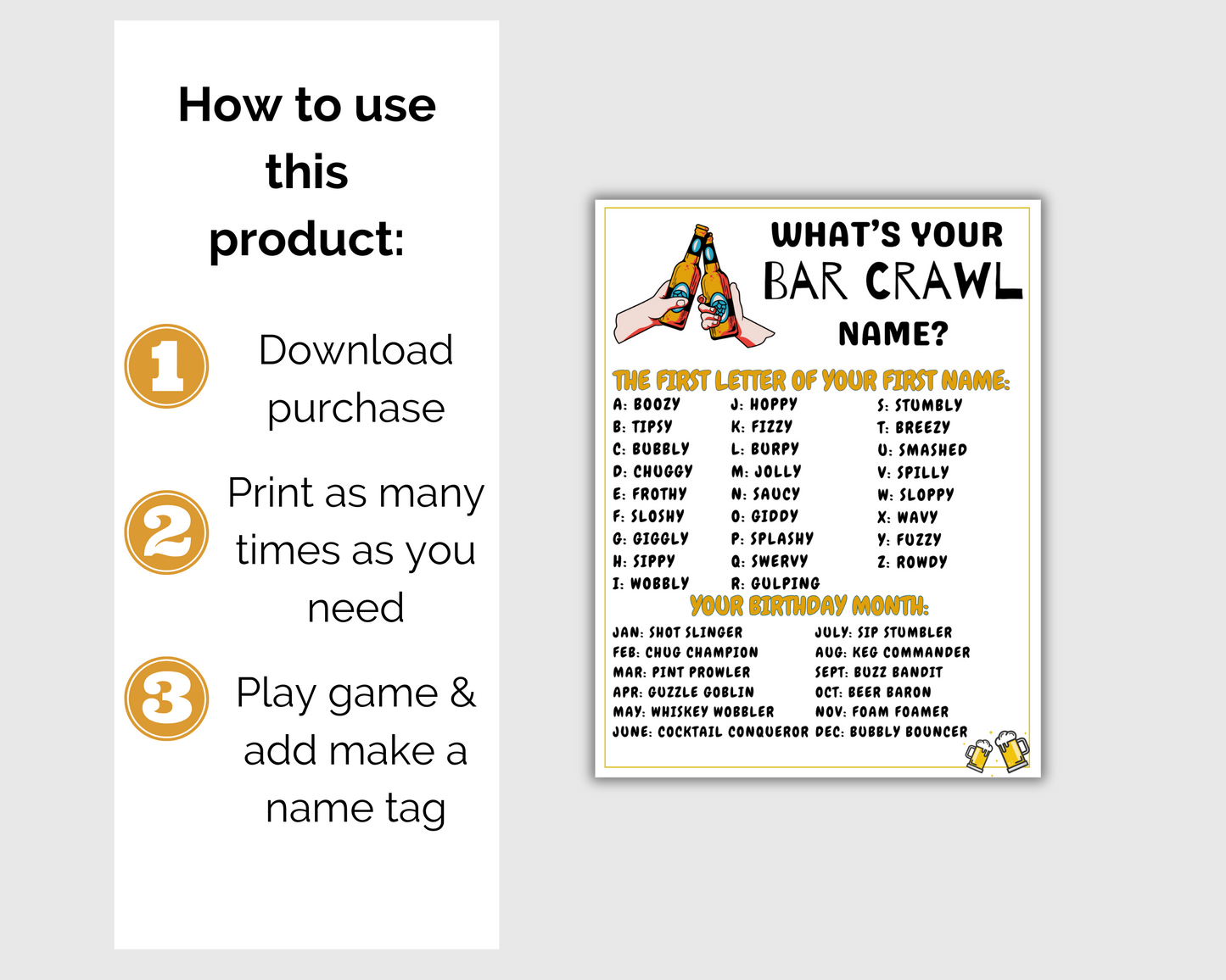 Bar Crawl Game Bundle