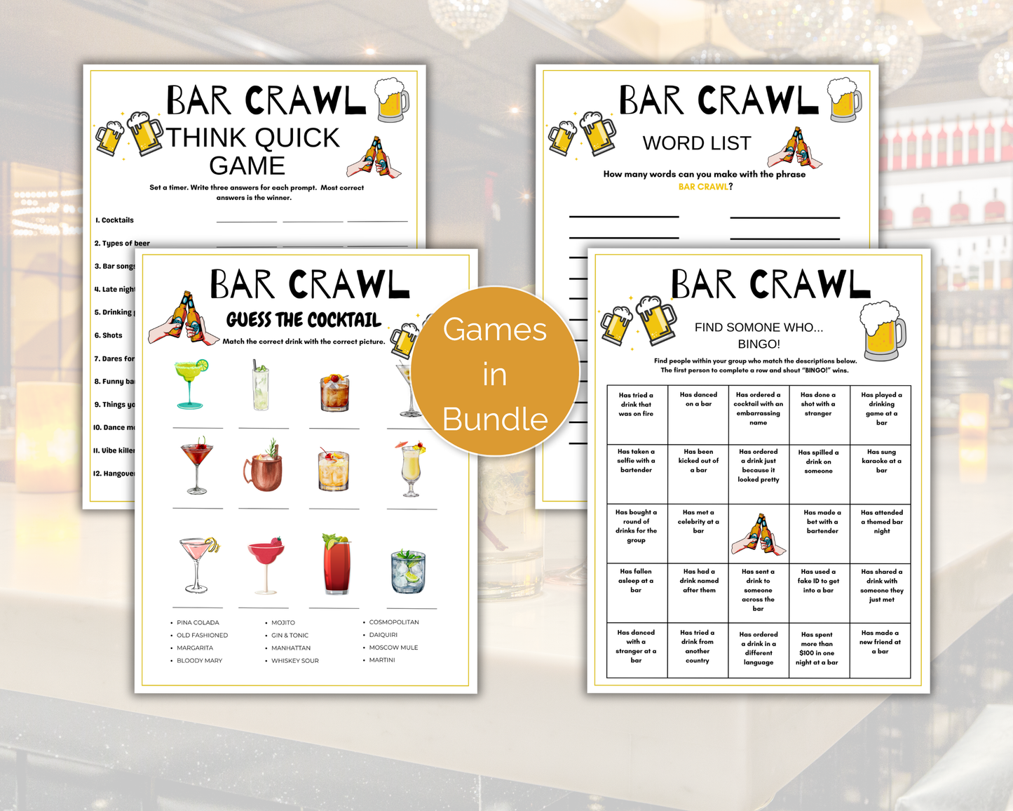 Bar Crawl Game Bundle