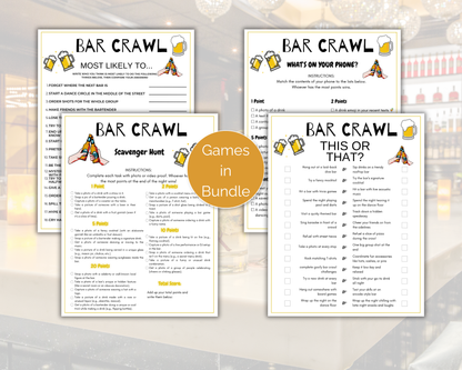 Bar Crawl Game Bundle