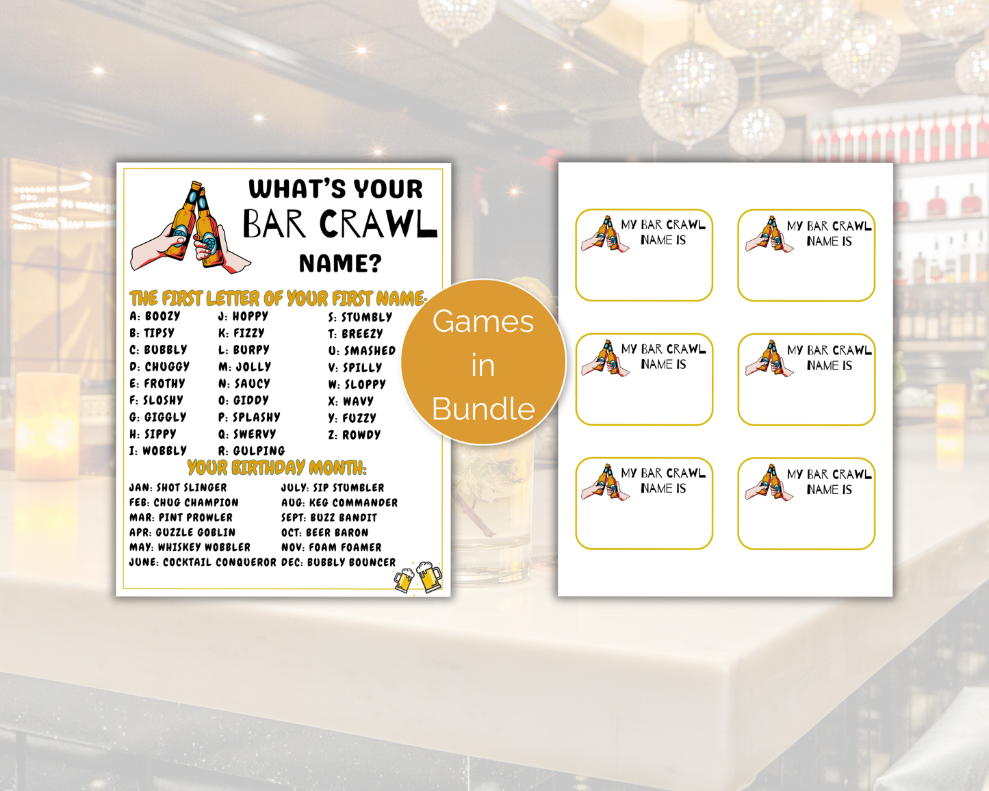 Bar Crawl Game Bundle