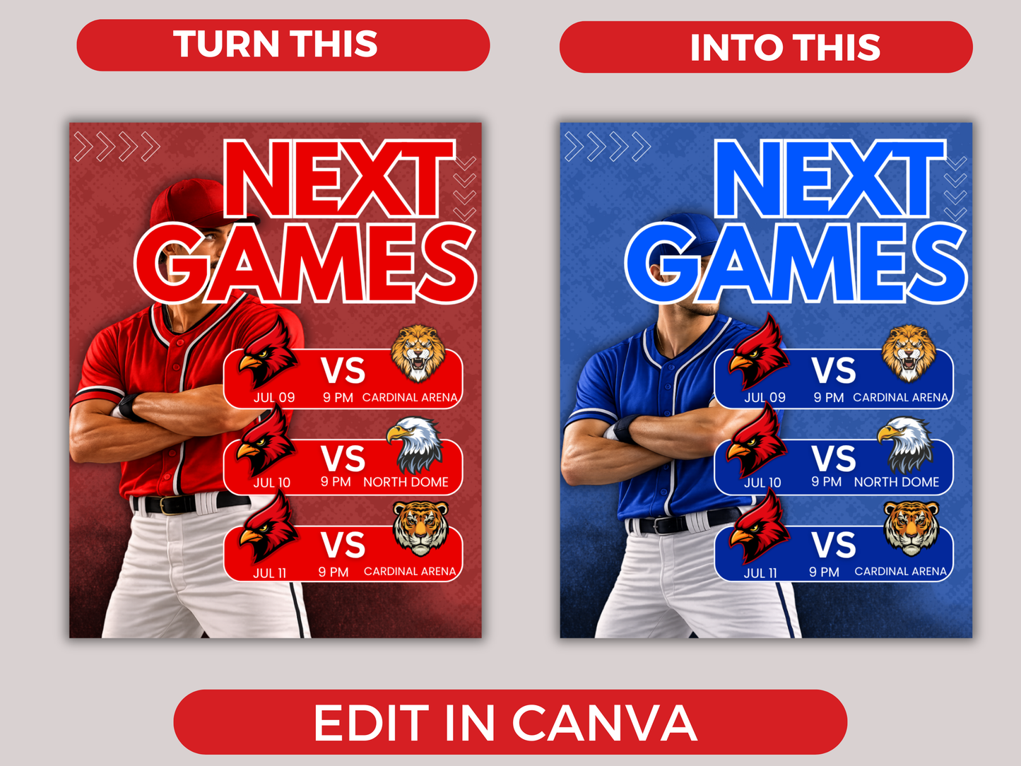 Baseball Schedule Template