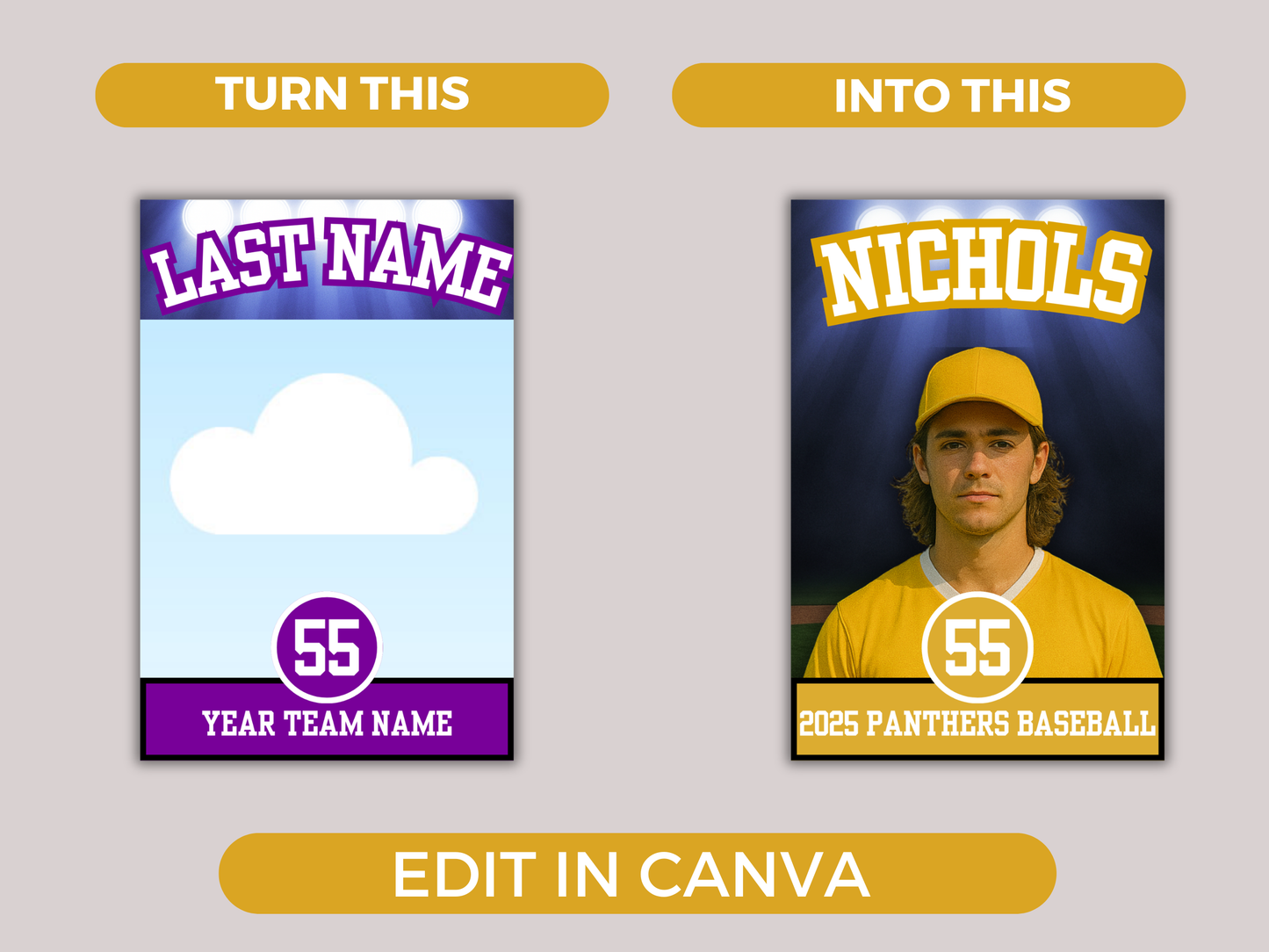 Editable Baseball Team Roster Template