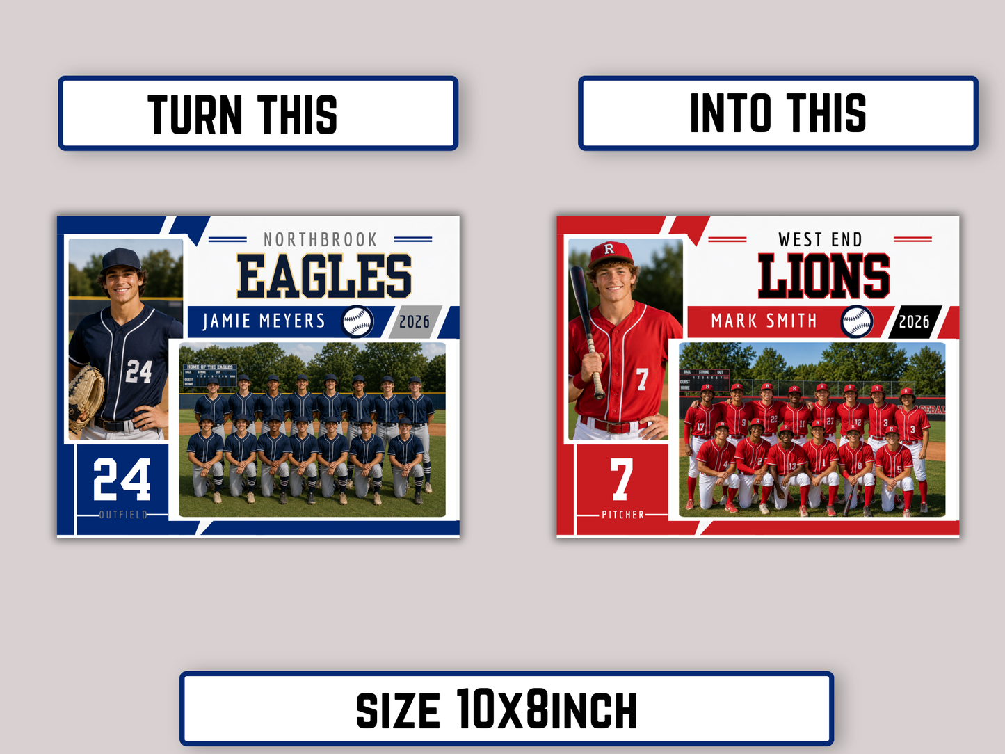 Editable Baseball Memory Mate Template