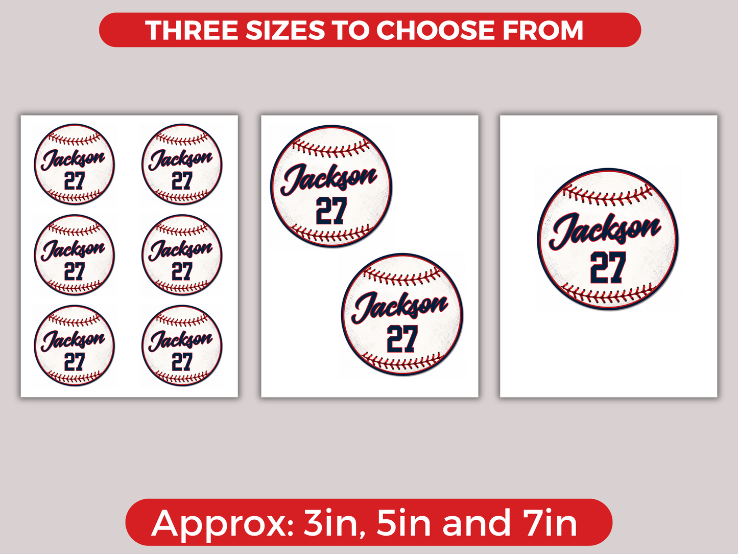 Editable Baseball Name Tags Template