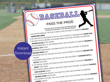 Baseball Pass The Prize