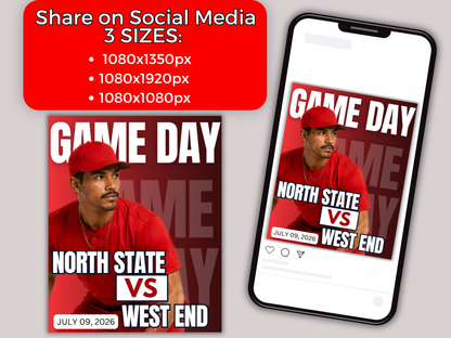 Baseball Social Media Templates Bundle