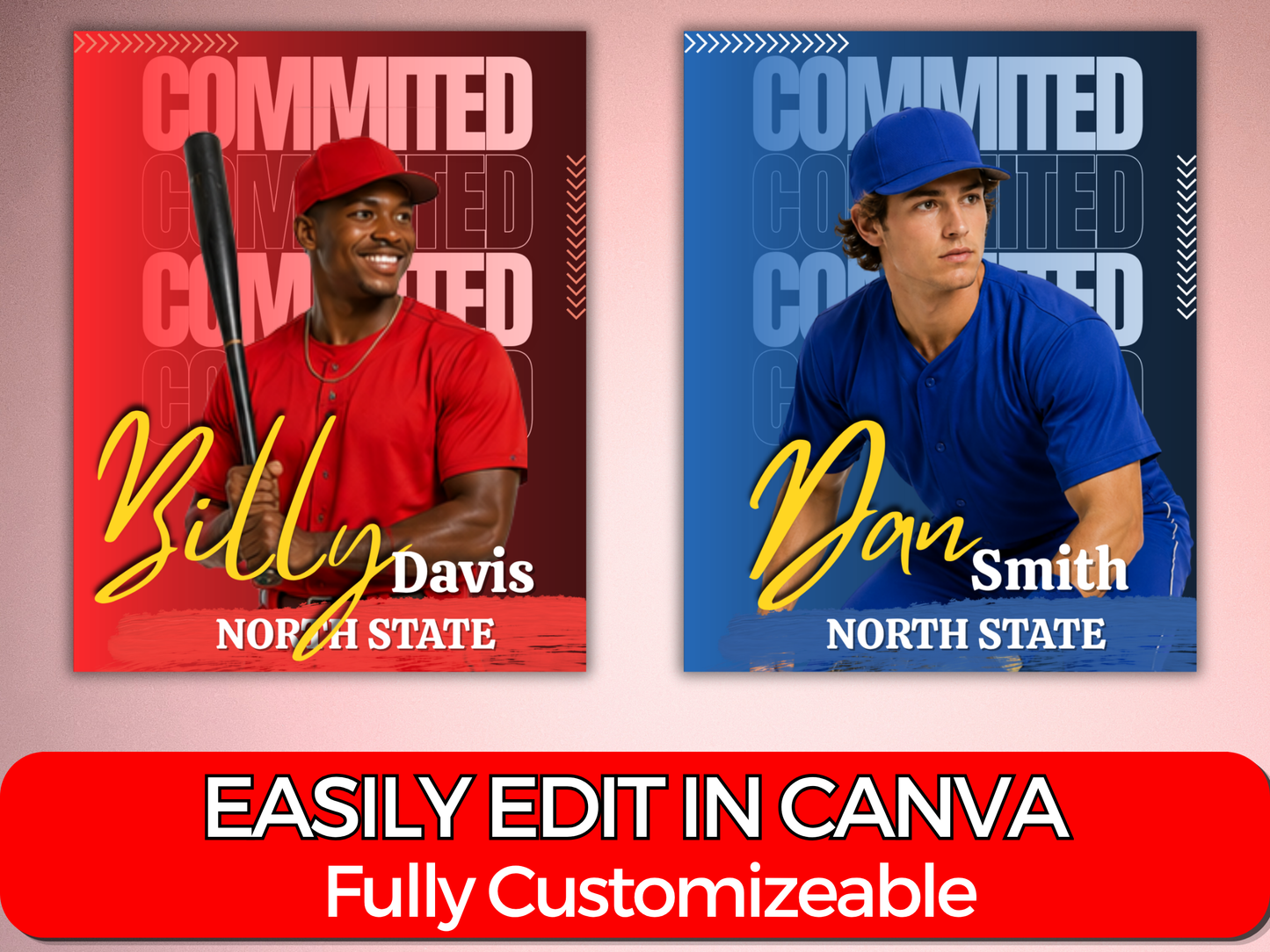 Baseball Social Media Templates Bundle
