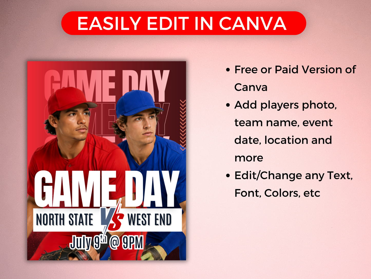 Baseball Social Media Templates Bundle