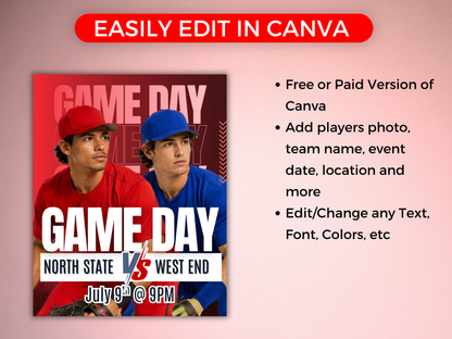 Baseball Social Media Templates Bundle