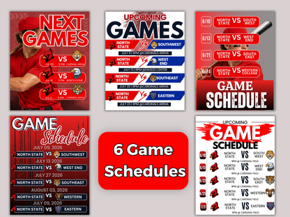 Baseball Social Media Templates Bundle