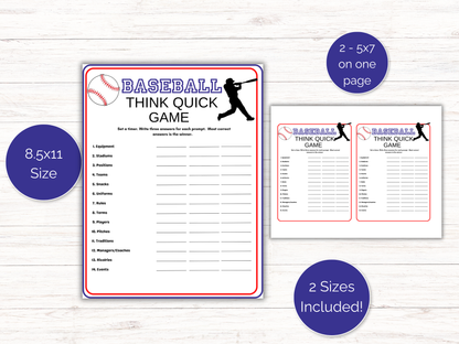 Baseball Think Quick