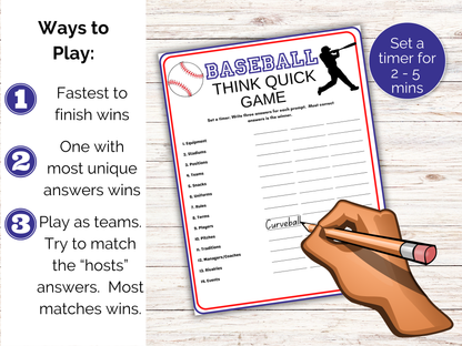 Baseball Think Quick