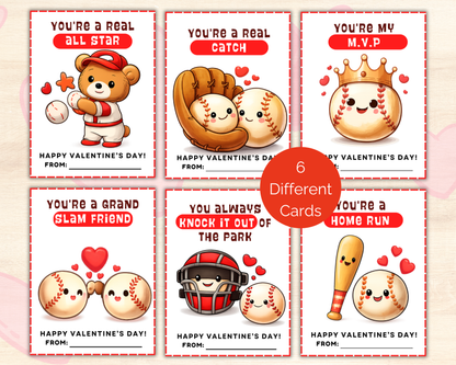 Baseball Valentine Cards