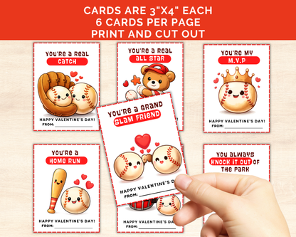 Baseball Valentine Cards
