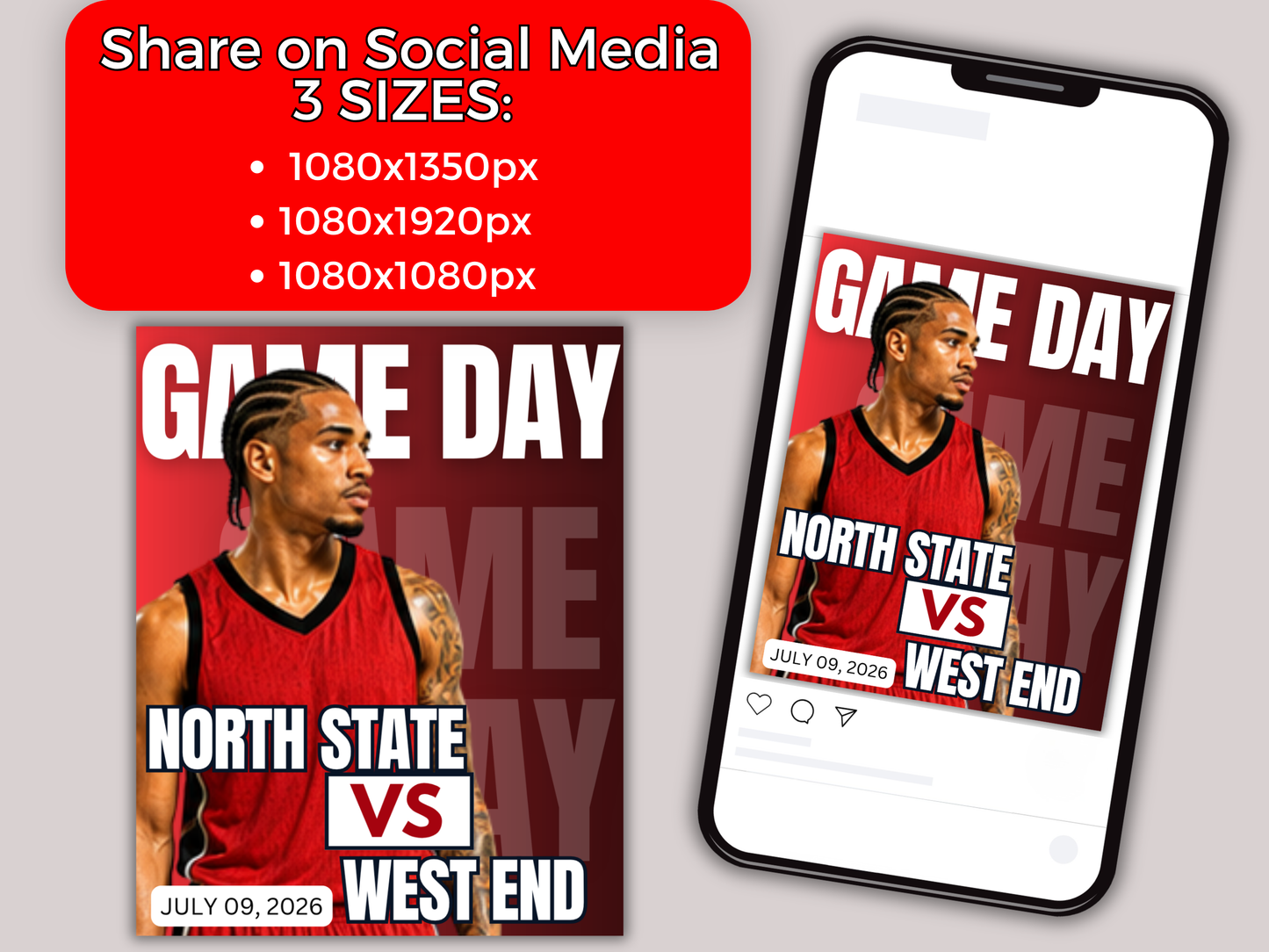 Basketball Social Media Templates Bundle