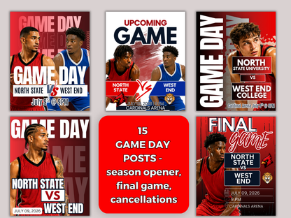 Basketball Social Media Templates Bundle