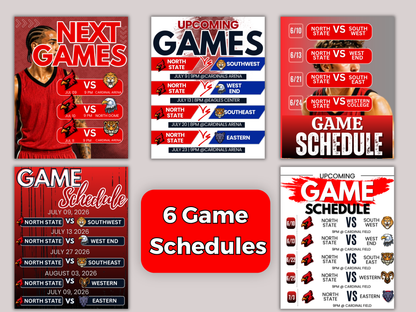 Basketball Social Media Templates Bundle