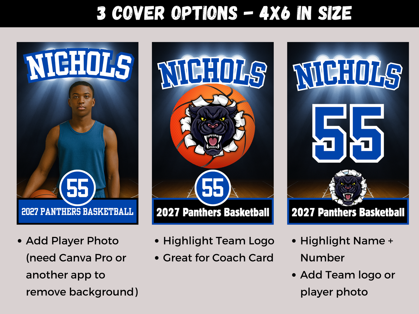 Basketball Team Roster Lanyard Template