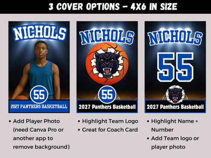 Basketball Team Roster Lanyard Template