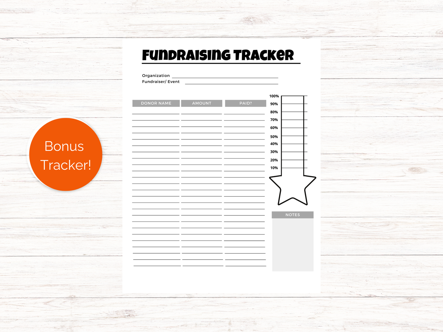 Editable Fill My Basketball Fundraiser Template