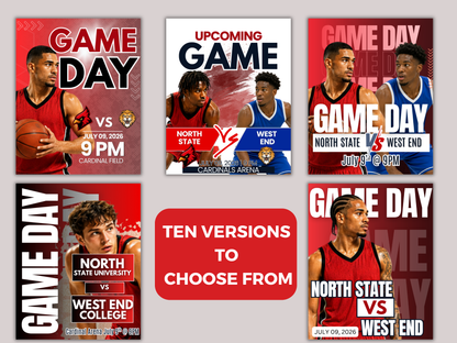 Basketball Game Day Social Media Template