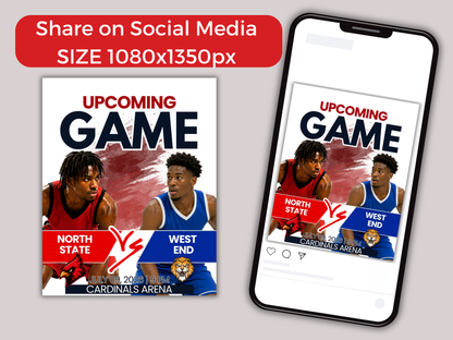 Basketball Game Day Social Media Template
