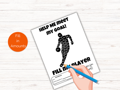 Fill My Basketball Player Fundraiser Template