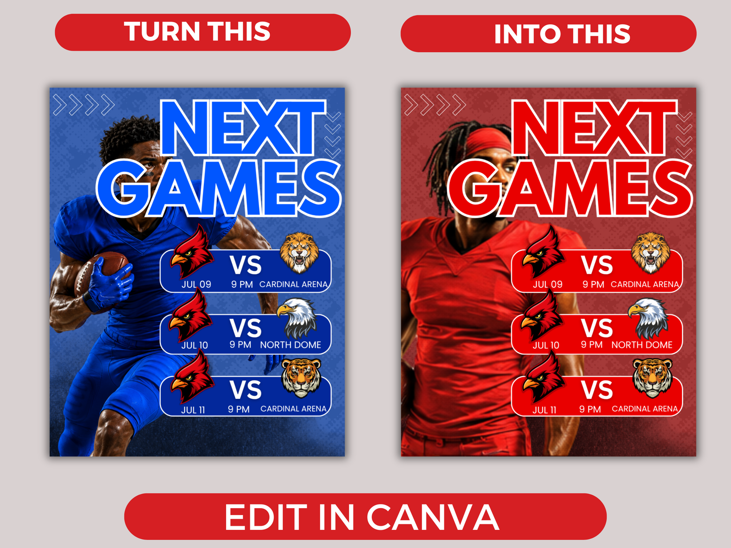 Basketball Schedule Template