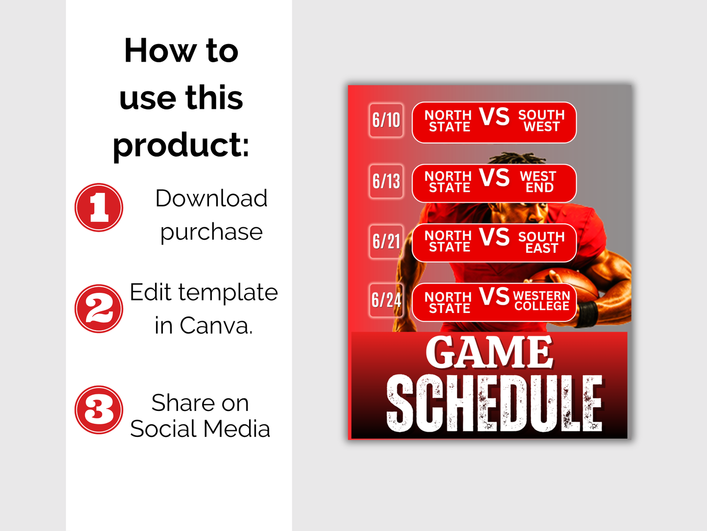 Basketball Schedule Template