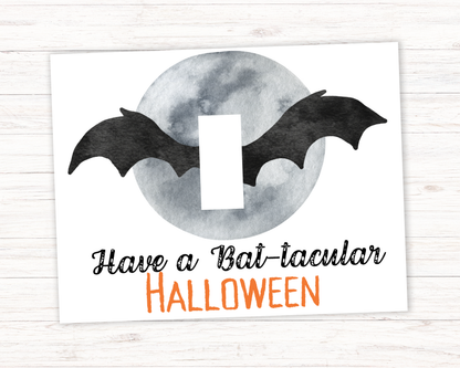 Bat Halloween Footprint Art