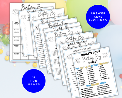 Birthday Games For Him Bundle