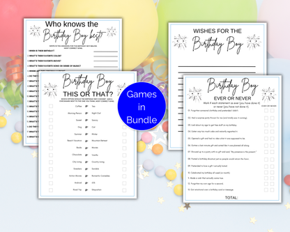 Birthday Games For Him Bundle