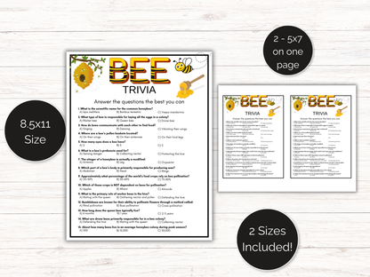 Bee Trivia Game