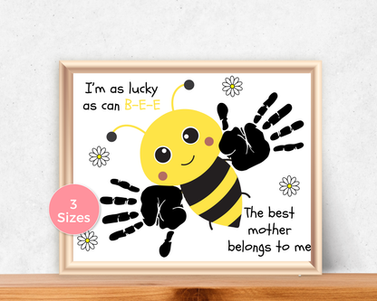 Bee Mom Handprint Art